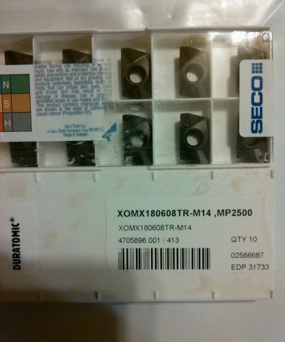 Carbide inserts seco xomx180608 tr-m14 ,mp2500