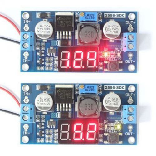 djustable 4.0-40V to 1.25-37V 5/12V DC LM2596 Voltage Regulator