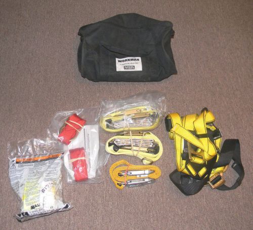 Msa workman safety harness kit - xl poly vest w/ lanyards - mfg 2012 for sale