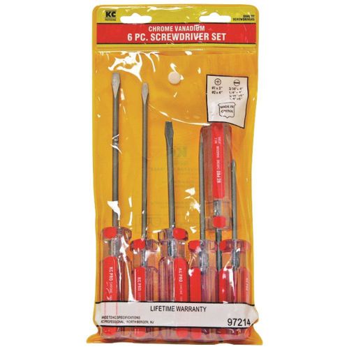 BRAND NEW - Kc Professional 97214 6-piece Chrome Vanadium Screwdriver