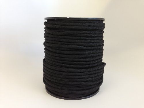 NEW DiamondGrip Shock Cord 1/4&#034; - Black - 300 Feet