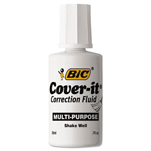 Bic Corporation Cover-It Correction Fluid (Pack of 12)