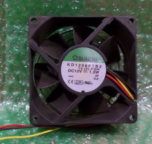 Sunon kd1208ptb2 12v dc 3-wire fan 80x80x33mm for sale