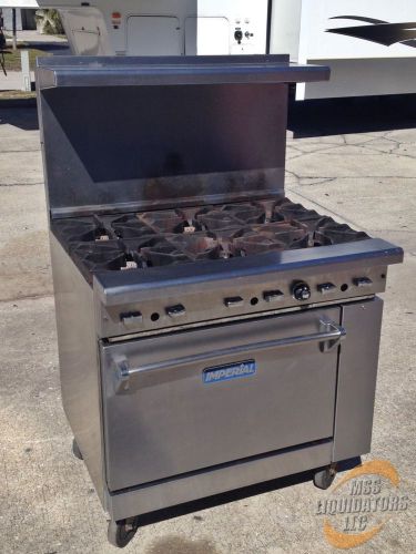 Imperial IR-6 Gas Range, 36&#034; Restaurant Range (6 Burners)