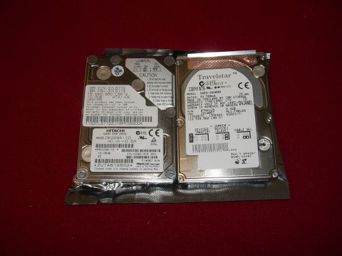 Hitachi DK229A-10 A0B7  10.5gb 2.5&#034; IDE Drive + IBM DARA-209000 6GB Dying Drives