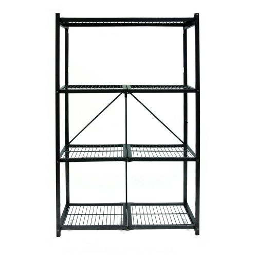 Origami R5-01 General Purpose 4-Shelf Steel Collapsible Storage Rack, Large