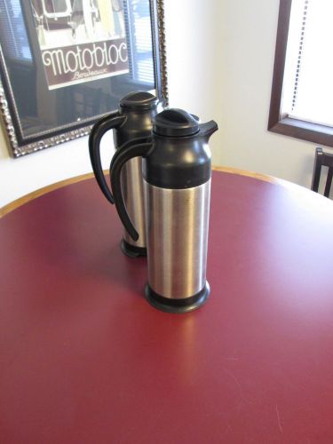 LOT OF (2) STAINLESS creamer dispenser- EXCELLENT SHAPE - NO RESERVE -