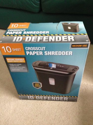 Homedics Id Defender Crosscut Paper Shredder 10 Sheet (ID-C1001)