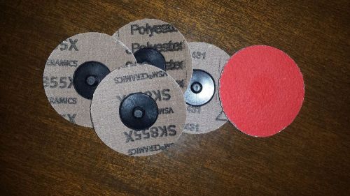 3&#034; 36 GRIT FIRESTORM CERAMIC+ ROLOC DISCS (1 BOX OF 5)