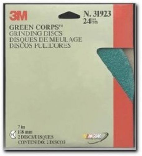 3M 31922 Green Corps 7&#034; x 7/8&#034; 36 Grade Grinding Disc