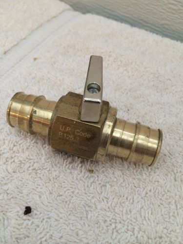 Pex Tubing Ball Valve 3/4&#034;, B125-3 - Gate Valve, Shut off valve, 3/4&#034; Brass