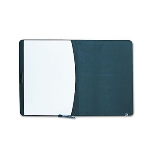 Quartet &#034;Tack &amp; Write&#034; Combination Dry Erase &amp; Tack Board, 35&#034; x 23 1/2&#034; - Black