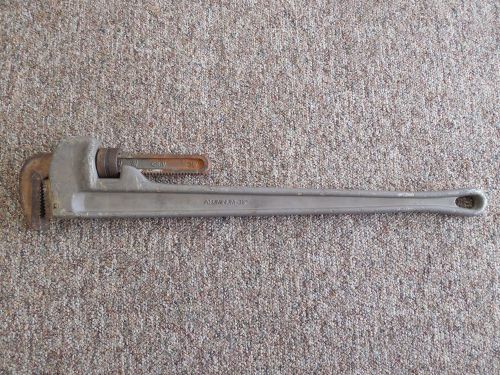 Aluminum Straight Pipe Wrench Aluminum 36 in.