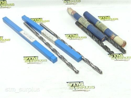 Lot of 4 hss whalley chuck shank coolant fed twist drills 1/2&#034; to 27/64&#034; for sale