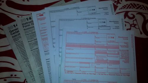 IRS 1099 MISC Laser/Inkjet Forms Package, 2014