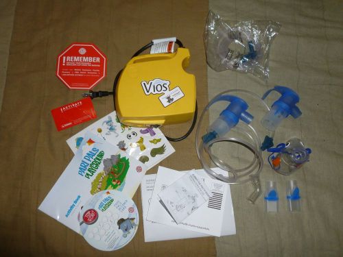 NEW Pari Vios Nebulizer Playground Pals Pediatric Aerosol System NIB w/ Case!!