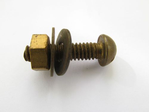 4 X 6.2 X 23mm. Slotted Round Head,Solid Brass Screws.