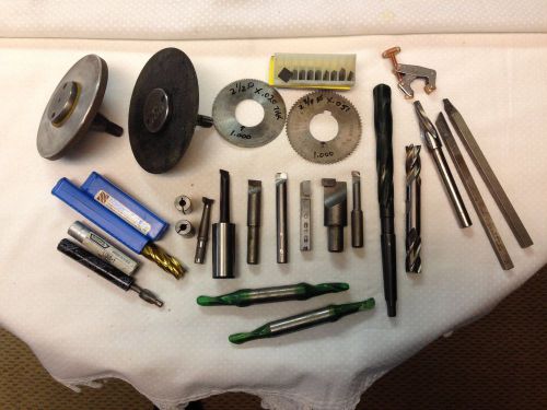 LOT OF MACHINIST TOOLS,LATHE,CARBIDE.SAW.MILL.DRILL.REAM,DIAMOND,CUTOFF WHEEL