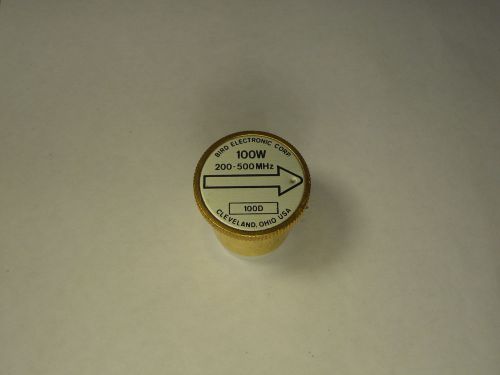 Bird 100D 2-30 MHz 100 Watts 7/8&#034; Standard Wattmeter Plug-In Element Slug