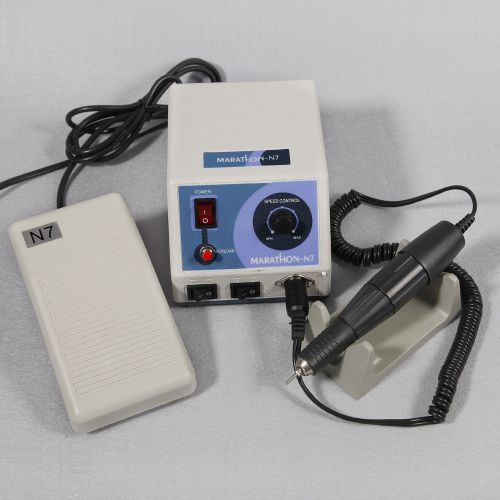 Dental Lab Polishing Micro Motor Marathon N7 35,rpm Handpiece Foot Pedal Control