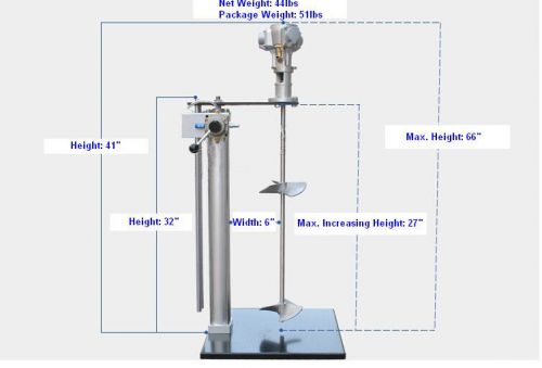 50gallon Semi-automatic Tank Barrel Mixer for Chemical Tank