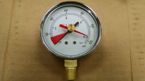 Cuno CO2 Compressed Gas Pressure Gauge 125 PSI