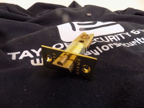 EMTEK BRASS LATCH, SQUARE FACEPALTE