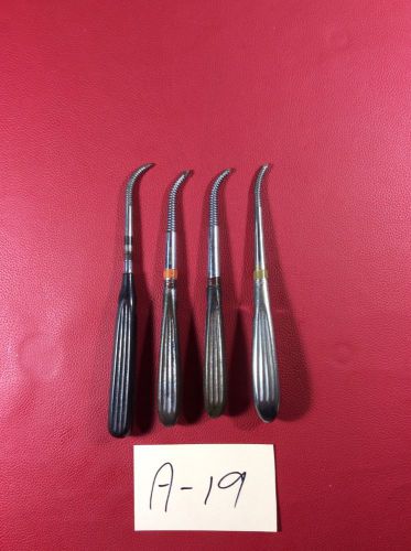 Storz V.mueller Key-schemer Antrum Rasps  Bausch&amp; Lomb Wiener (4) Piece S A-19