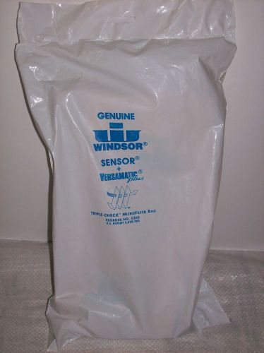 10 Genuine Windsor Sensor &amp; Versamatic Plus Bags #5300 MicroFilter Triple Check