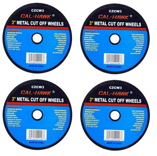4 NEW 3&#034; Cut Off Wheel For Metal Cutting Disc Grinders 1/32&#034; 1/32&#034; Thickness