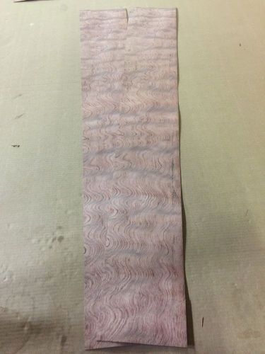 Wood Veneer Waterfall Bubinga 6x46 2pcs total Raw Veneer &#034;EXOTIC&#034; WF1 1-22-15