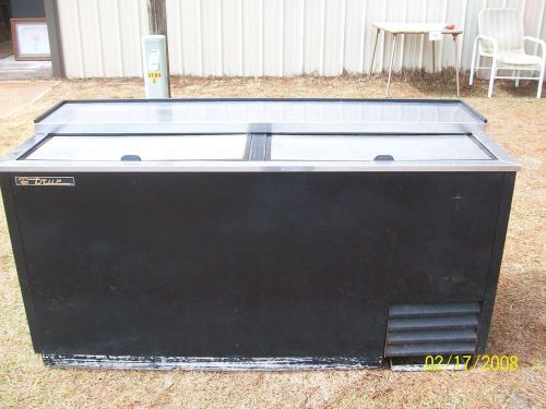 Used 65&#034; td-65-24 true bottle cooler slide top beer beaverage bar man cave club for sale