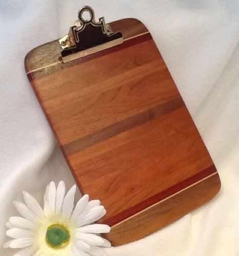 DAVID LEVY CREATIONS MEMO CLIP BOARD - Hardwoods Art Piece - BEAUTIFUL!