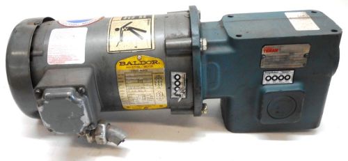 Baldor relaince ac motor, vm3546, 1 hp, dodge tigear q202y020n056k1, reducer for sale