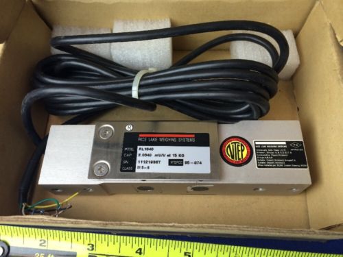 RICE LAKE RL1040 LOAD CELL 2.0340 mV/V @ 15 kg CLASS III 5-S