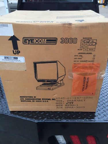 EYECOM 3000 MICROFILM MICROFICHE VIEWER DESKTOP 24X 48X 110V ARCHIVE READER NEW