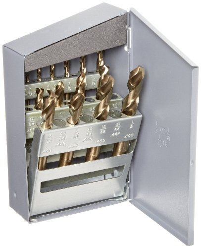 Chicago Latrobe 559 Series Cobalt Steel Short Length Drill Bit Set In Metal