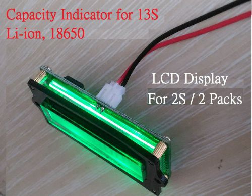 Li-ion Battery Capacity Indicator Test Measurement Panel for 2S, 2 pack 8.4V