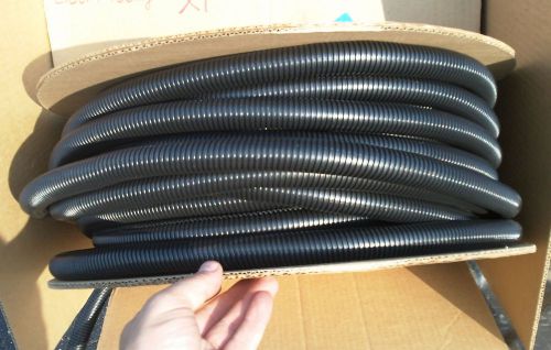 100&#039; Panduit CLT100F-C20 1&#034; (.92&#034;) Black Corrugated Slit Wall Loom Tubing