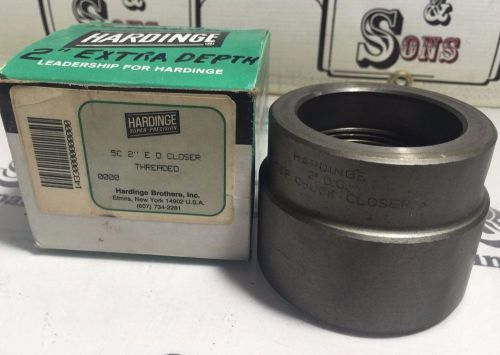 HARDINGE 5C 2&#034; E D EXTRA DEPTH THREADED STEP CHUCK COLLET CLOSER