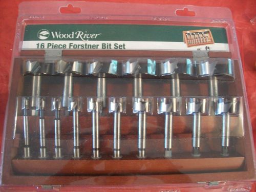 NEW 16 PIECE WOODRIVER FORSTNER BIT SET 1/4&#034; - 2 1/8&#034;&#034; SET#2 NIB