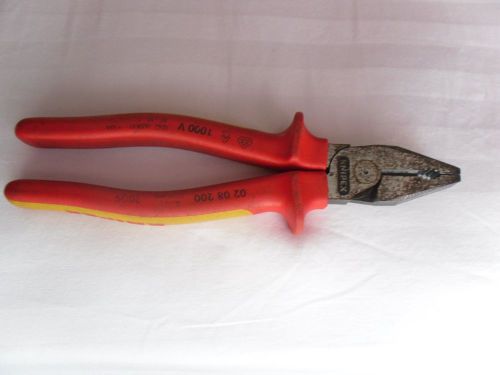 Knipex 02 08 200 8-Inch High Leverage Combination Pliers Insulated  0208200US