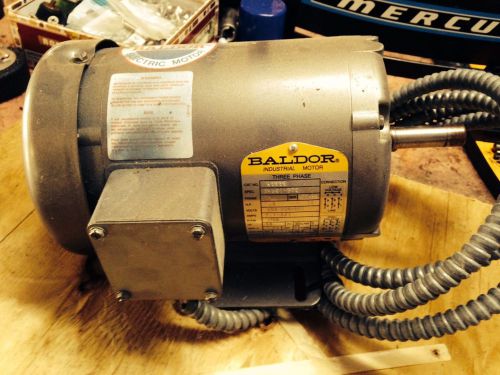 Used! Baldor M3538 Motor 3 Phase 1725 RPM .5HP