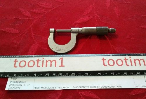 Micrometer precision 0-1&#034; capacity (140#)