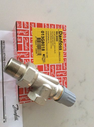 Danfoss RA 2000, 013G8018, 3/4 NPT, Sidemount Angle Valve, Hot Water: Max 250F