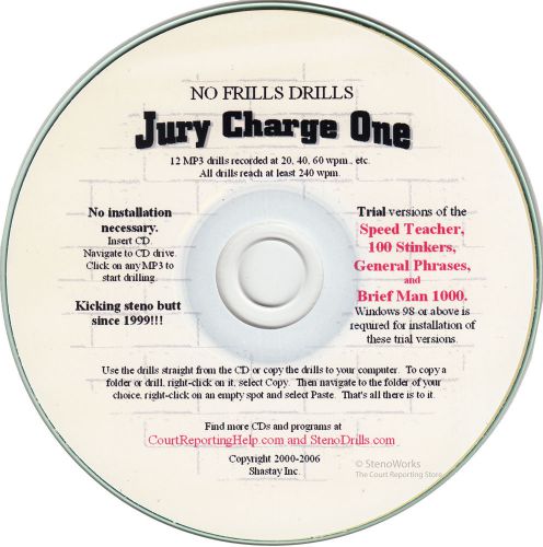 No Frills Drills  Jury Charge One  Great Dictation