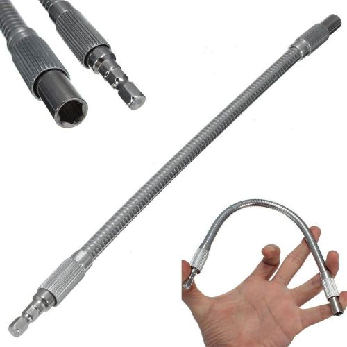 1/4&#034; hex shank 10-3/4&#034;  length flexible extension screwdriver bit = extra long= for sale