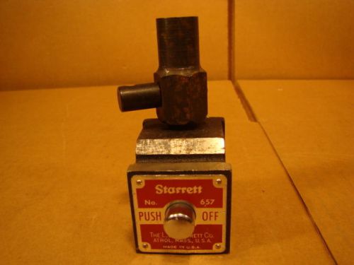 Starrett No. 657 Magnetic Indicator Base push  off