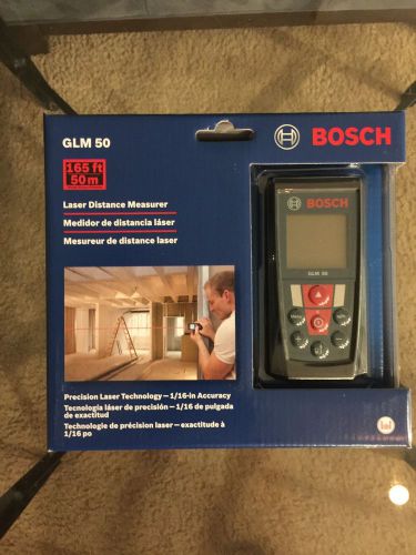 Bosch GLM 50 Laser Distance Measurer Meter Ranger Finder 165 Feet 50 Meters NEW