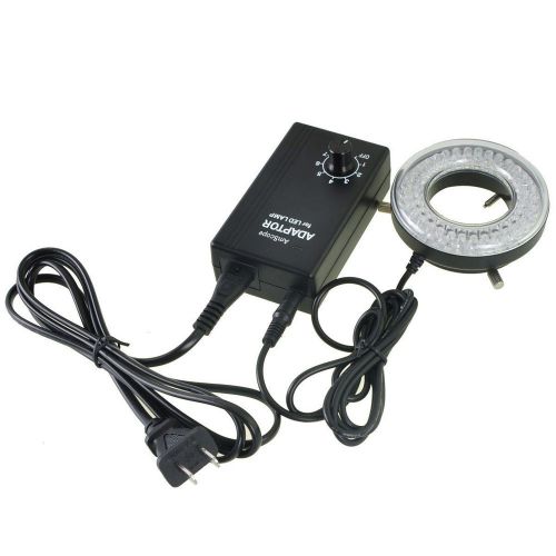 AmScope LED-64-ZK 64-LED Microscope LED Ring Light with Adapter